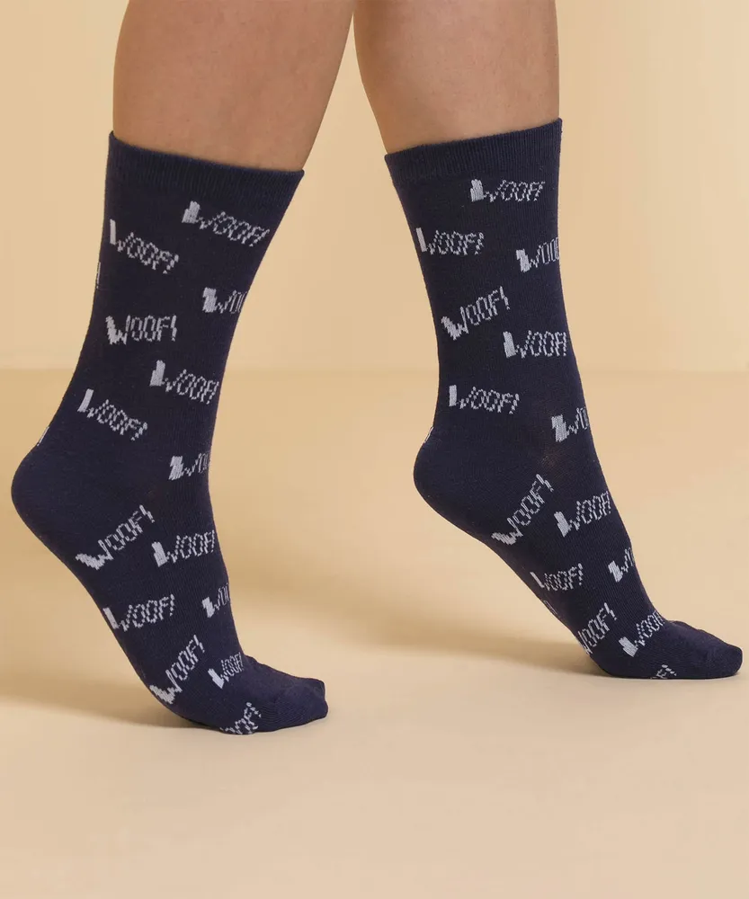 Woof! Woof! Cute Crew Socks