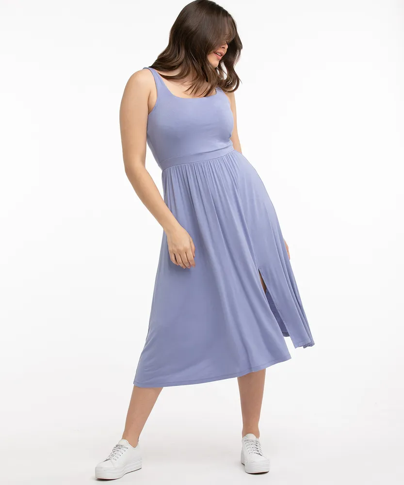 Front Slit Tank Dress