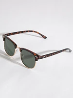 Clubmaster Frame Sunglasses with Case