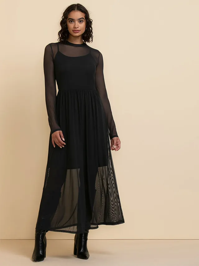 asymmetric draped neckline maxi dress Asymmetric Scarf-Detail Maxi Dress in Ivory - 4