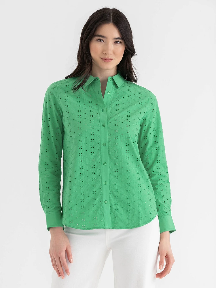 Classic Shirt with Eyelets