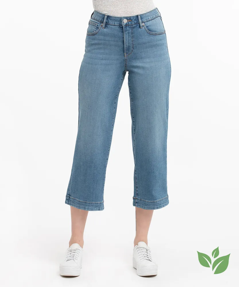 Eco-Friendly Cropped Wide Leg Jean