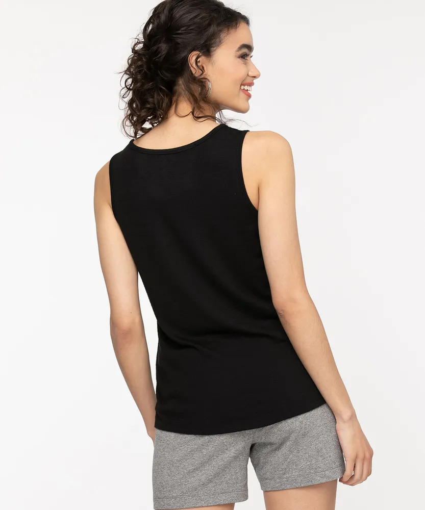 Sleeveless Hacci Pocket Tee