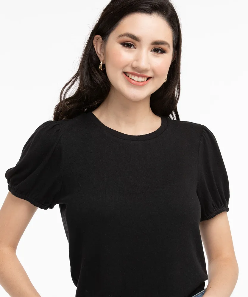 Hacci Puff Sleeve Top