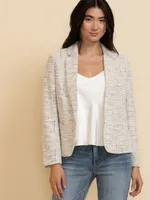 Boucle Open Front Blazer