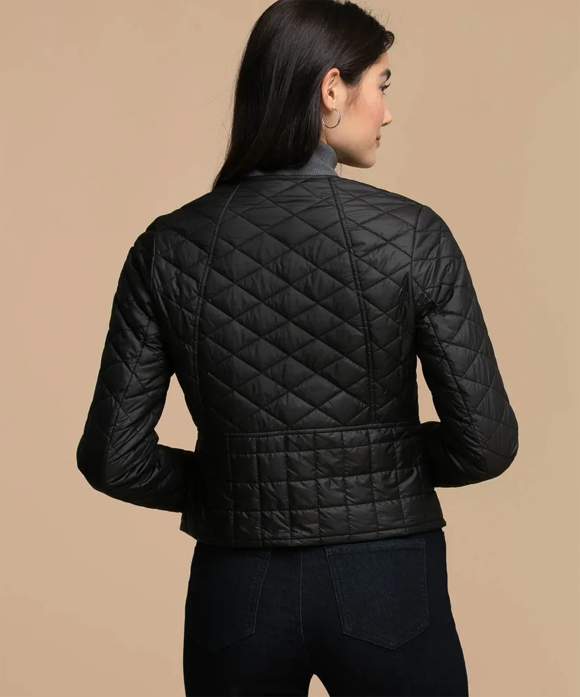 Quilted Zip Front Jacket