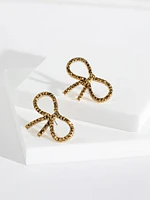 Shimmering Bow Earrings