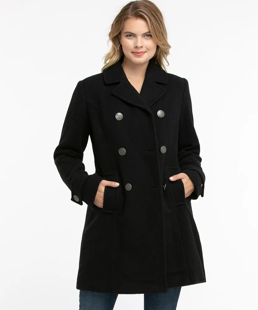 Wool Blend Peacoat