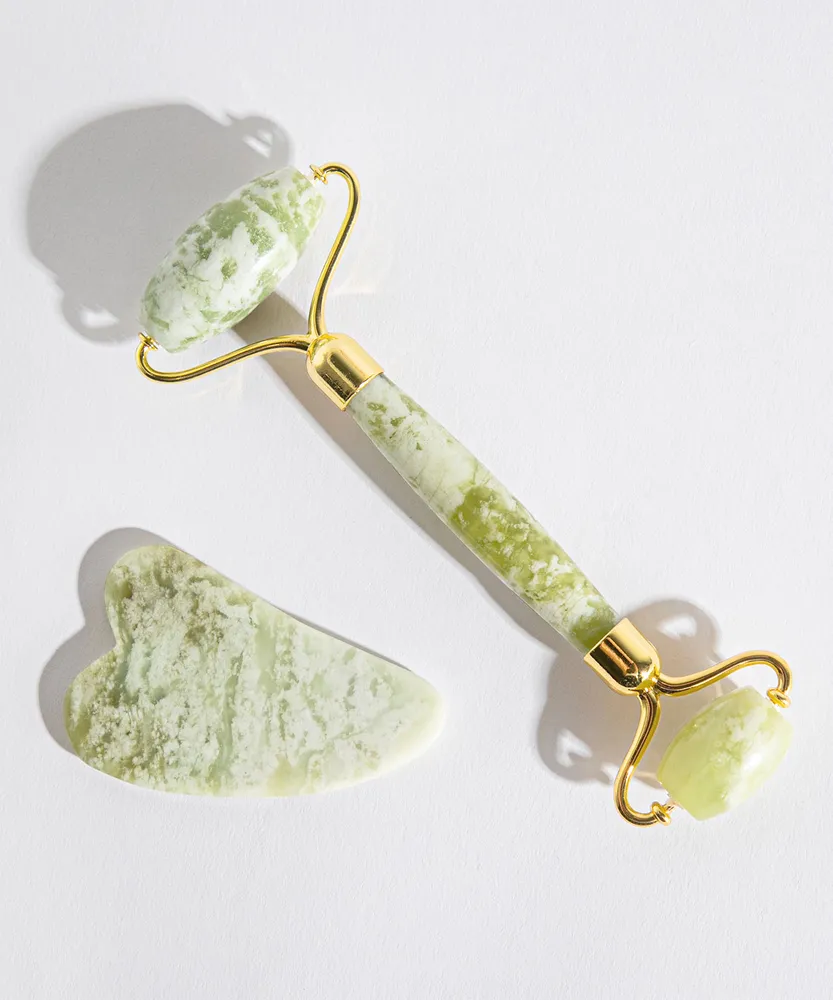 Gua Sha & Jade Roller Set