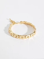 Chunky Gold Curb Chain Bracelet