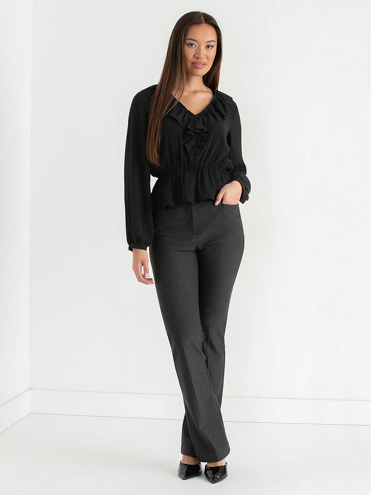 Long Sleeve Ruffle Blouse