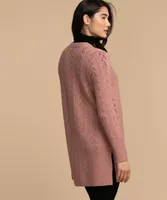 Pointelle Open Cardigan