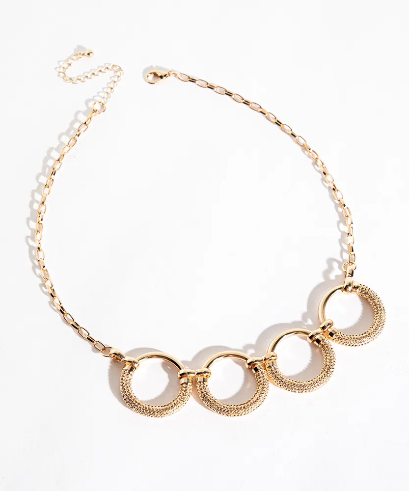 Circle Statement Necklace