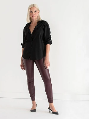 Faux Leather Legging