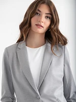 Hampton 3/4 Ruched Sleeve Ponte Blazer