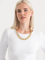 Large Statement Gold Chain Link Necklace