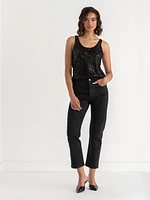 Sleeveless Sequin Top