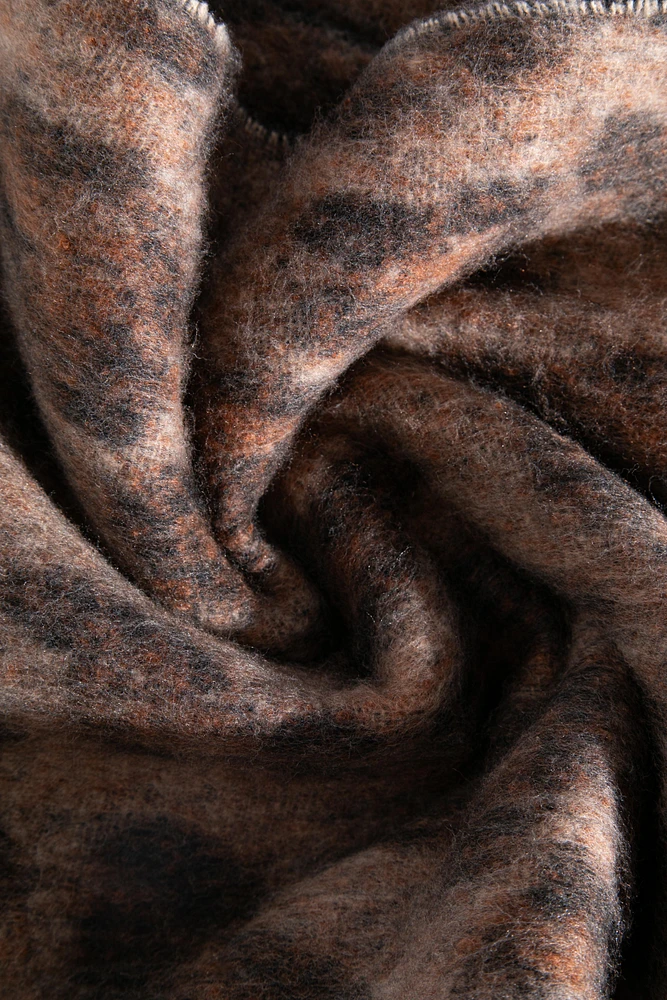 Cozy Leopard Print Scarf