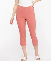 Microtwill Pull-On Crop Pant