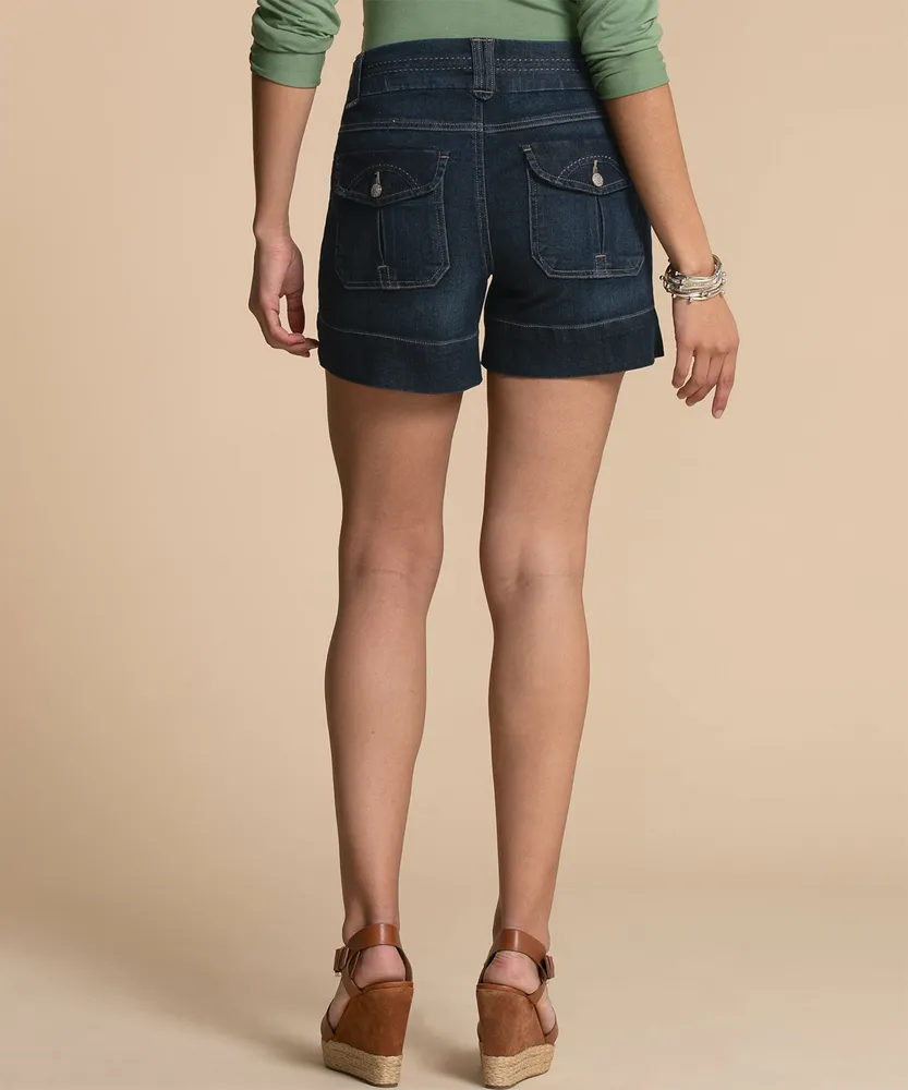 One 5 Double Button Jean Short