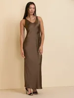 Sleeveless Satin Slip Dress