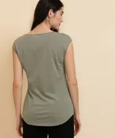 Crew Neck Extend Sleeve Tee