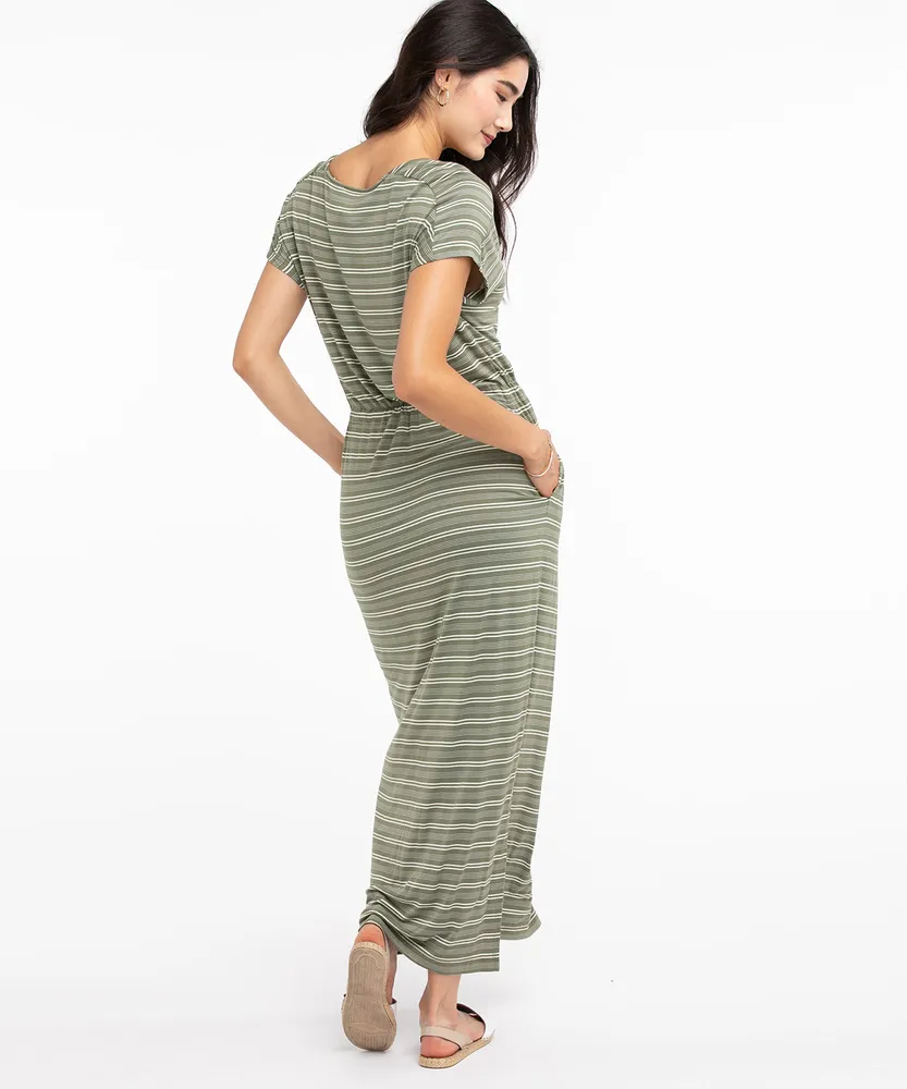 Drawstring Maxi Dress