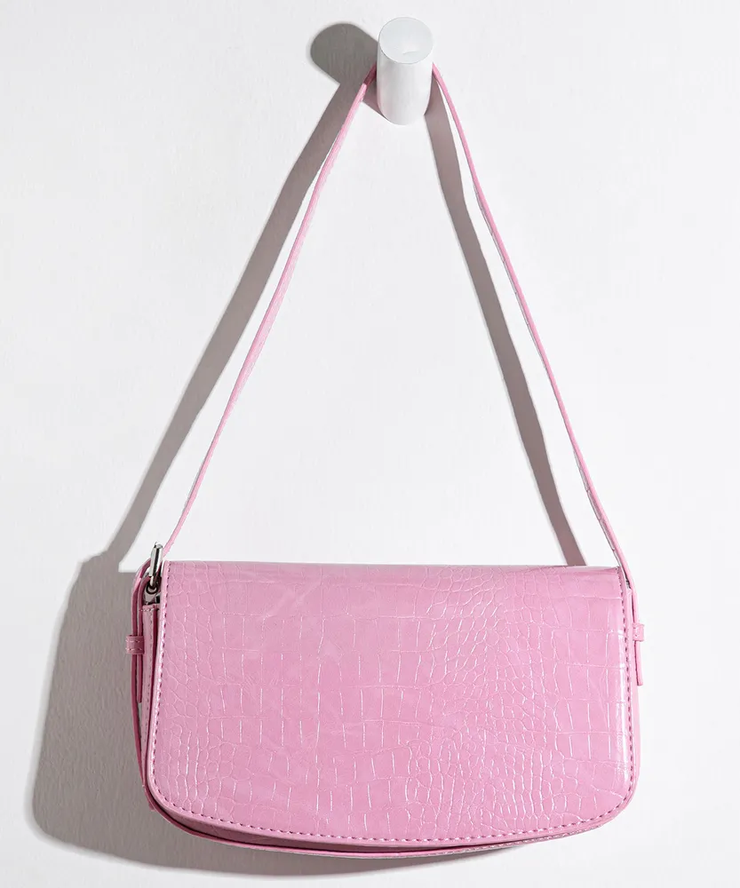 Croco Shoulder Bag