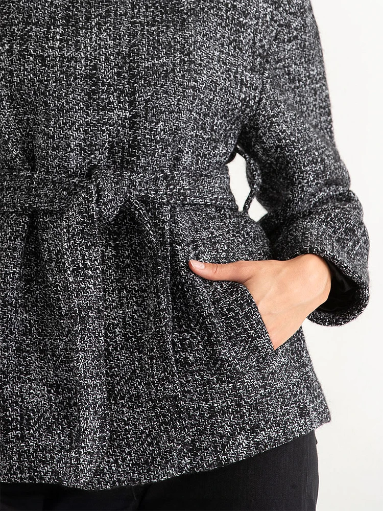 Brynn Wrap Wool Coat