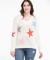 Starry V-Neck Sweater