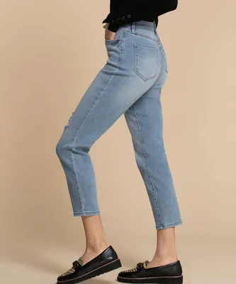 Margot Tapered Distressed Jeans