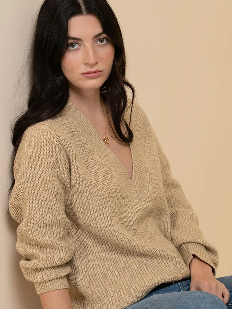 Long Sleeve V-Neck Sweater