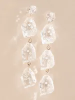 Ice Drop Pearl Earrings