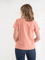 Short Sleeve V-Neck Relaxed Tee