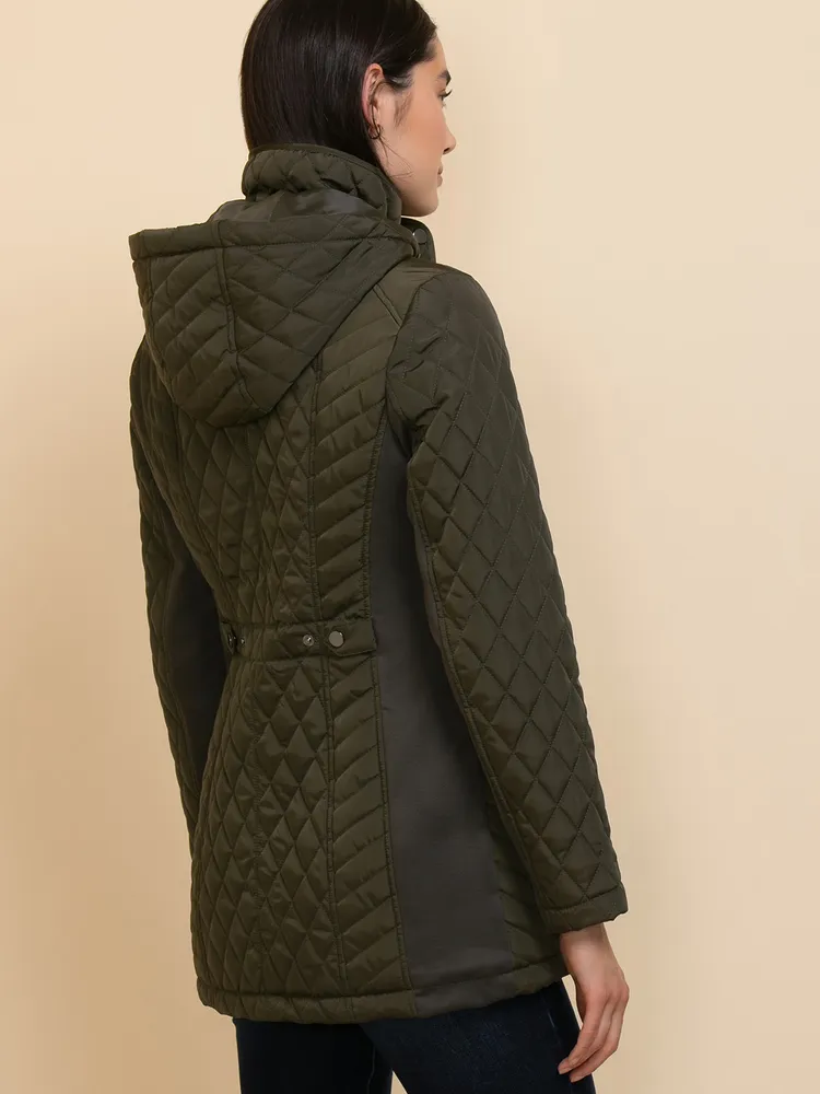 Quilted Jacket with Detachable Hood