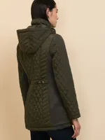 Quilted Jacket with Detachable Hood