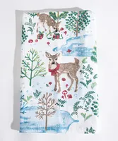 Festive Winter Deer Kitchen Towel