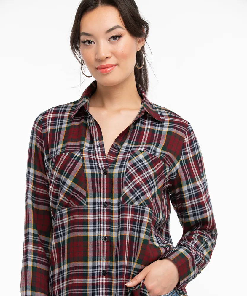 Plaid Collared Shirt