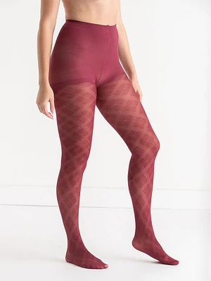 Diamond Pattern Tights