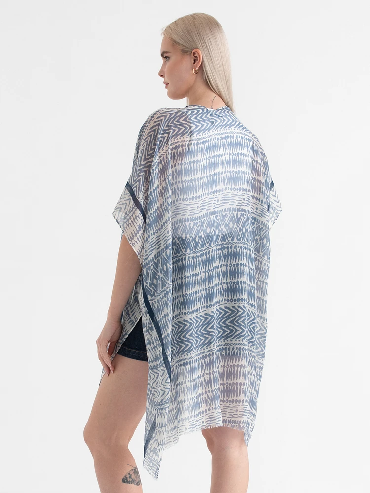 Boho Print Ruana