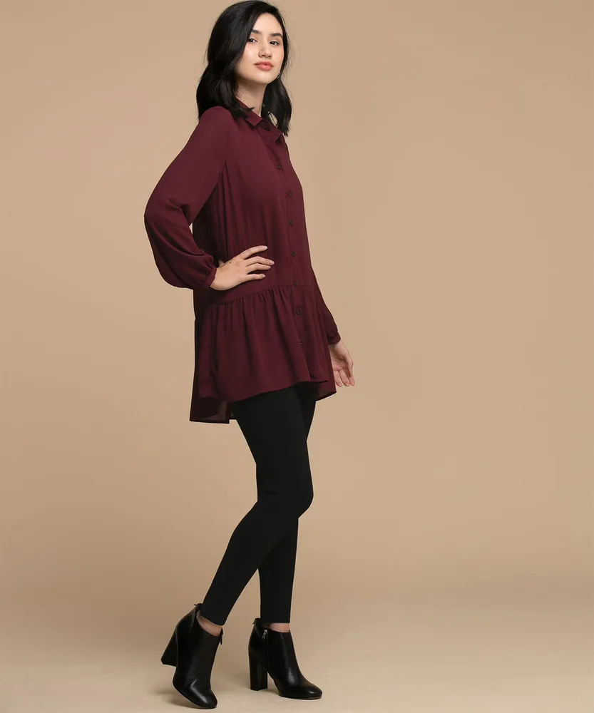 Ruffled Tunic Shirt