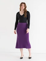 Ribbed Knit Skirt