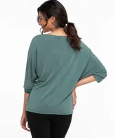 Long Sleeve Knot Front Top