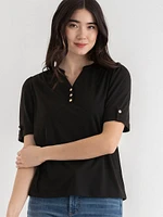 Elbow Sleeve Henley