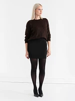 Pointelle Shimmer Pullover Sweater