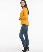 3/4 Sleeve Henley Top