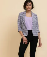 Open Knit Boucle Blazer