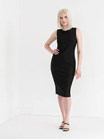 Celeste Crew Neck Pencil Dress Luxe Ponte