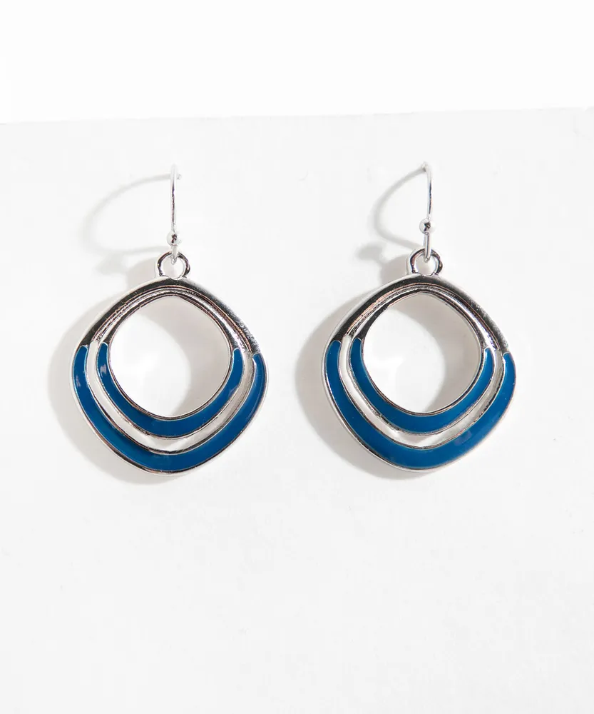 Small Oval Drop Earrings