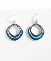 Small Oval Drop Earrings